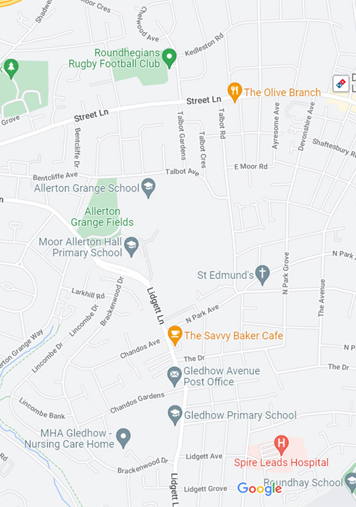 Map of Roundhay